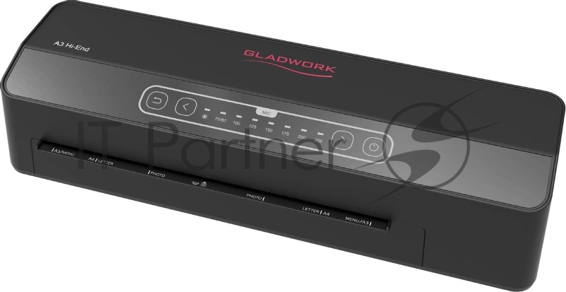 Ламинатор Gladwork jLam A3 Hi-End черный A3 (75-250мкм) 100см/мин (6вал.) хол.лам. лам.фото реверс
