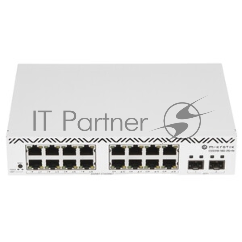 Коммутатор на 16 гигабитных портов и 2 SFP+ Mikrotik CSS318-16G-2S+IN