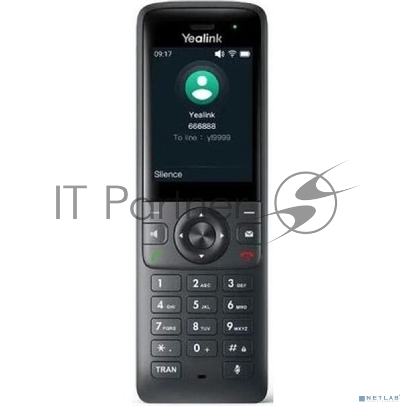 Беспроводной Wi-Fi SIP-телефон Yealink AX83H, экран 2.4, Wi-Fi 6, виброоповещение, Bluetooth, 3.5mm, Type-C, SNC, звук HD (AX83H)