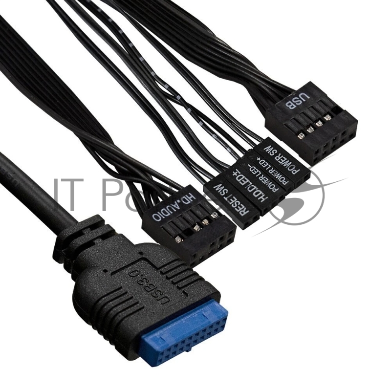 Компьютерный корпус Desktop ExeGate MI-301U-300 (mATX/mini-ITX, 1U-F300S 4см, 1*USB+1*USB3.0, аудио, черный)