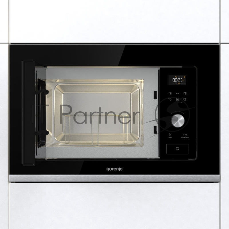 Встраиваемая микроволновая печь GORENJE BMX201AG1BG Электронное управление,Цвет: Черный,Открывание дверцы: Открывание дверцы влево,Объем: 20 л,Габаритные размеры (шхвхг): 59,5 × 38,8 × 34,4 см