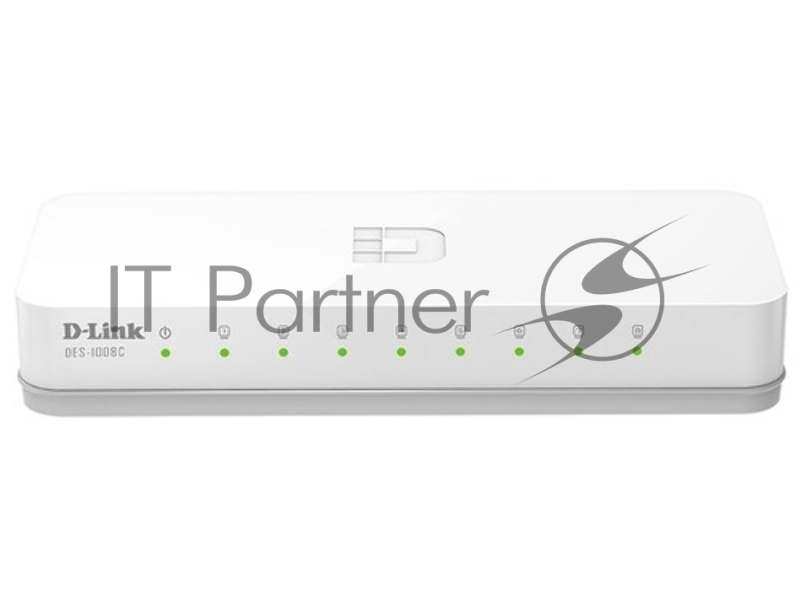 Коммутатор D-Link DES-1008C Коммутатор, 8x100Base-TX, корпус пластик