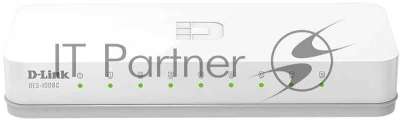 Коммутатор D-Link DES-1008C Коммутатор, 8x100Base-TX, корпус пластик
