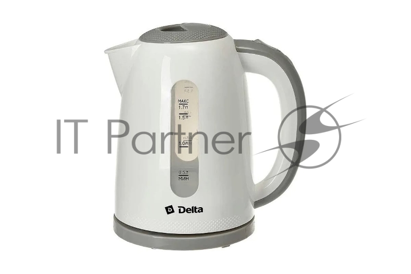 Чайник Delta DL-1106 белый с серым