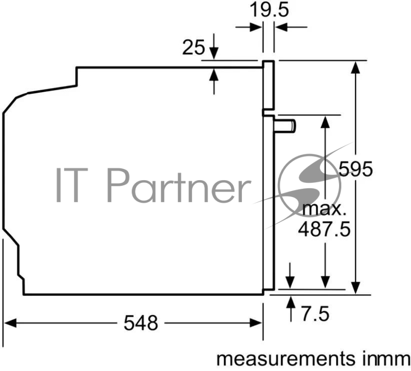 Духовой шкаф Электрический Bosch HUA736EV0T белый