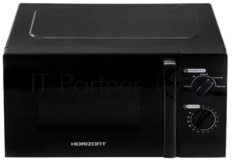 Микроволновая печь Horizont 20L SOLO черная HSM201B 700W