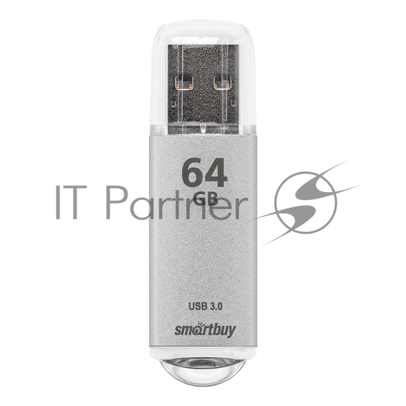 Флешка USB Smartbuy 64GB V-CUT SILVER (SB64GBVC-S3), 64GB, USB 3.0, R/W 75/25, серебристый