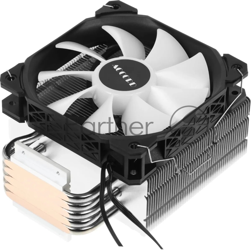 Устройство охлаждения(кулер) Accord ACC-5P12PRO ARGB Soc-AM5/AM4/1200/1700/1851 серебристый/черный 4-pin 31dB Al+Cu 220W 525gr brown box