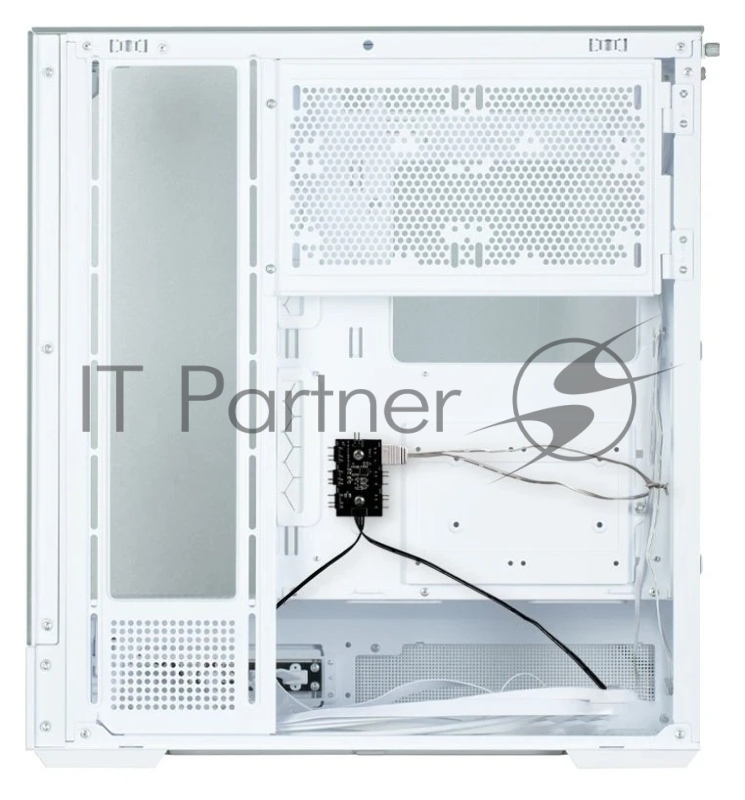Корпус ZALMAN P40 Prism Plus, ATX, WHITE, WINDOW, 3xCombo (3.5 or 2.5), 1xUSB TYPE-C, 2xUSB3.0, SIDE 3x120mm ARGB, REAR 1x120mm ARGB