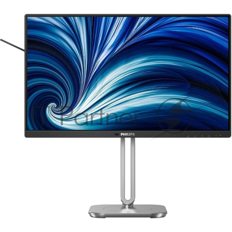 Монитор 23.8 PHILIPS 24B2N4200 Black (IPS, 1920x1080, 120Hz, 4 ms, 178°/178°, 300 cd/m, 1500:1, +HDMI 1.4, +DisplayPort, +4xUSB 3.2, +MM)