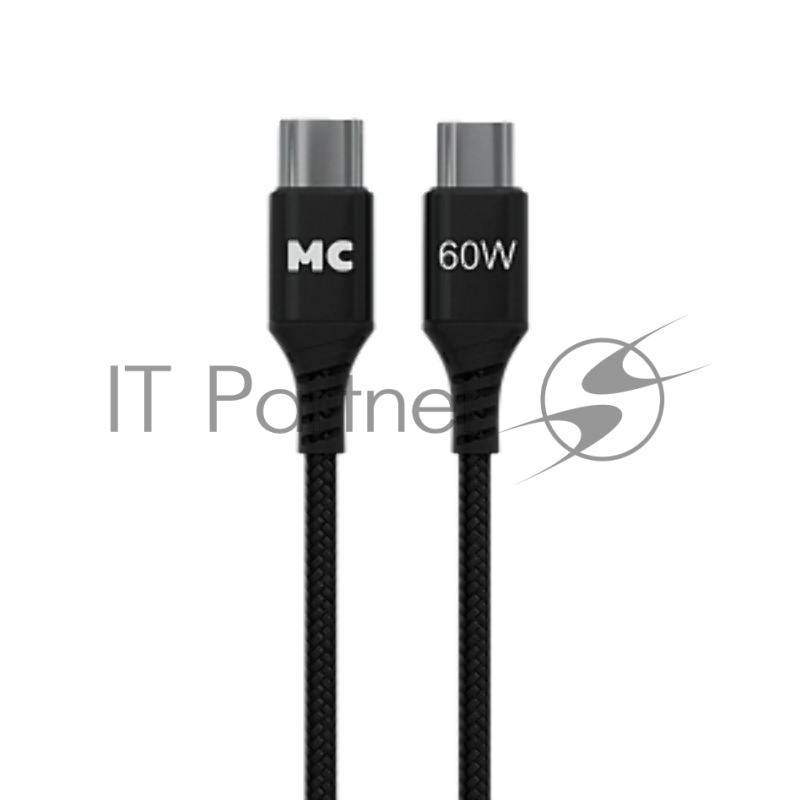 Кабель MORE CHOICE (4620202554093) K69aa 2м USB 3.0A PD 60W для Type-C Type-C- 2м , черный