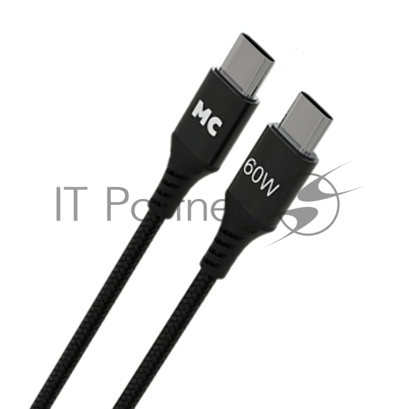 Кабель MORE CHOICE (4620202554093) K69aa 2м USB 3.0A PD 60W для Type-C Type-C- 2м , черный