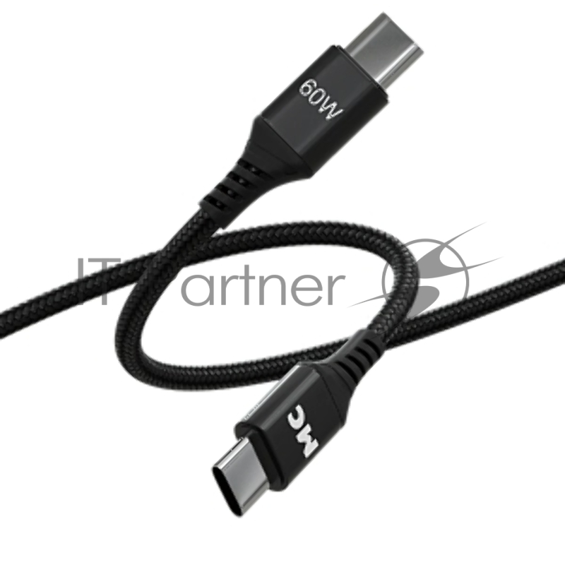 Кабель MORE CHOICE (4620202554093) K69aa 2м USB 3.0A PD 60W для Type-C Type-C- 2м , черный