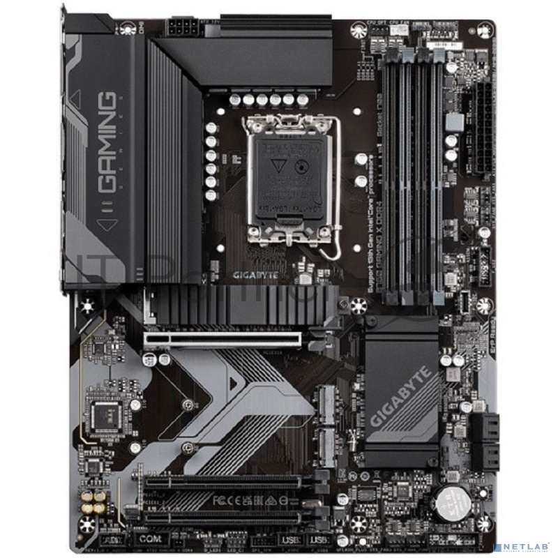 Материнская плата Gigabyte B760 GAMING X, LGA 1700, Intel B760, 4xDDR5, 4xSATA, 3xM.2, 1xPCI-E 4.0 x16, 2xPCI-E 3.0 x1, 1xHDMI, 1xDP, 1x 2.5Gb LAN, 1xUSB 3.2 Gen 2, 1xUSB 3.2 Gen 1, 5xUSB 2.0, 6x3.5 мм, 7.1, ATX
