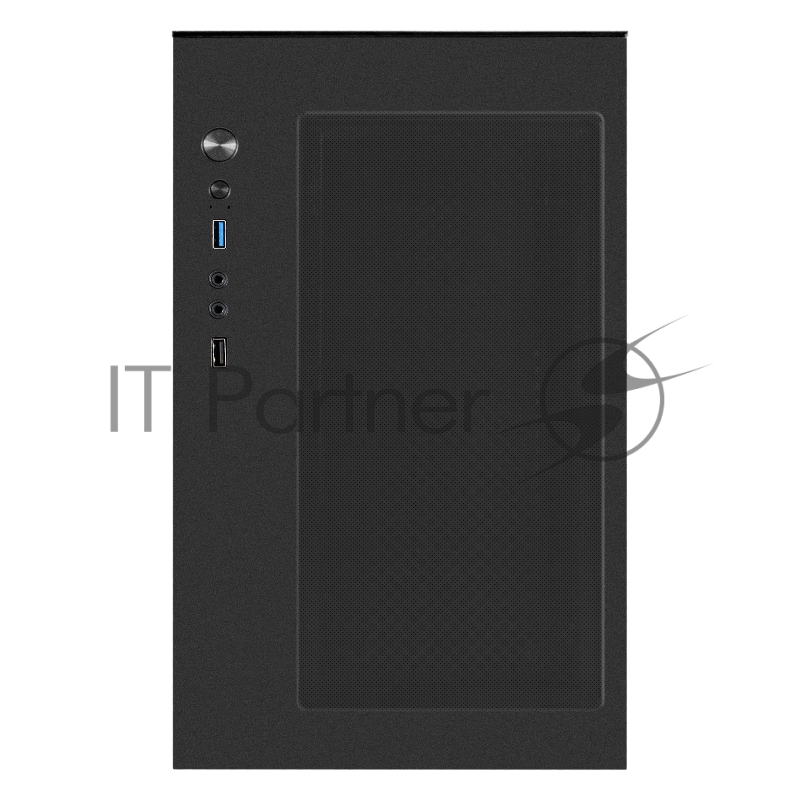 Корпус Minitower ExeGate i3 SEA LE-NPX550 (mATX, БП 550NPX, 1*USB+1*USB3.0, HD аудио, черный, передняя и боковая панели - закаленное стекло)