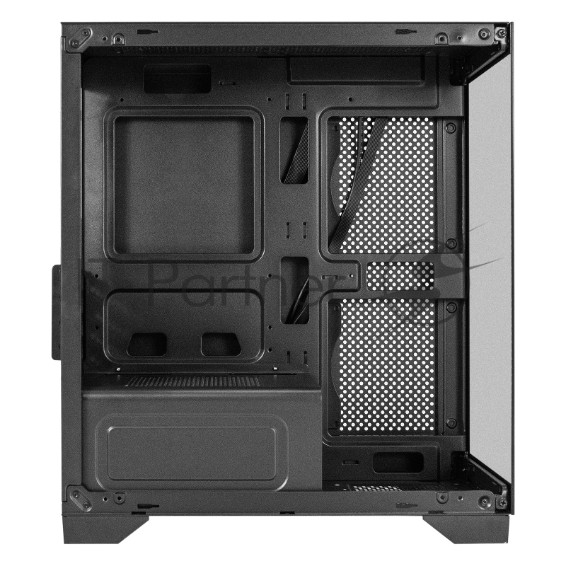 Корпус Minitower ExeGate i3 SEA LE-NPX550 (mATX, БП 550NPX, 1*USB+1*USB3.0, HD аудио, черный, передняя и боковая панели - закаленное стекло)