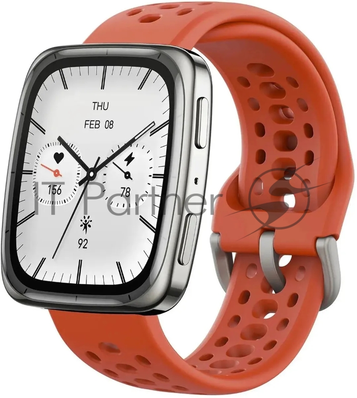 Смарт-часы Amazfit Active 2S A2440 1.75 AMOLED корп.серебристый рем.черный разм.брасл.:150-210мм (6972596108825)