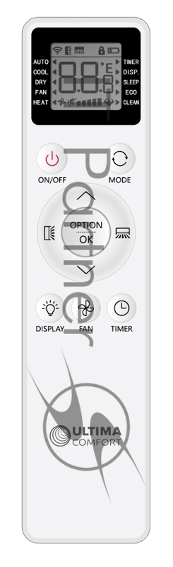 Внутренний блок сплит-системы ULTIMA COMFORT ECS-I24PN-IN