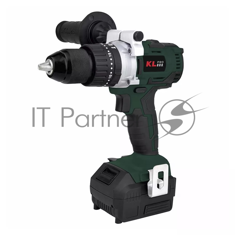 Профессиональный ударный бесщеточный шуруповерт KLPRO KLDM18B-50 (18В, Li-ion-2шт, 5.0Ач, 60Нм, ручка, З/У-4А ,в кейсе)