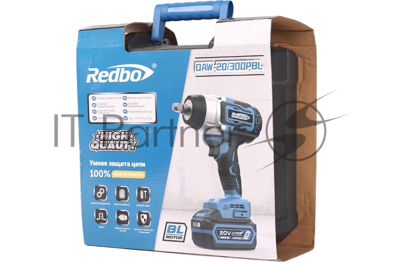 Акк. гайковерт бесщеточная Redbo OAW-20/300PBL
