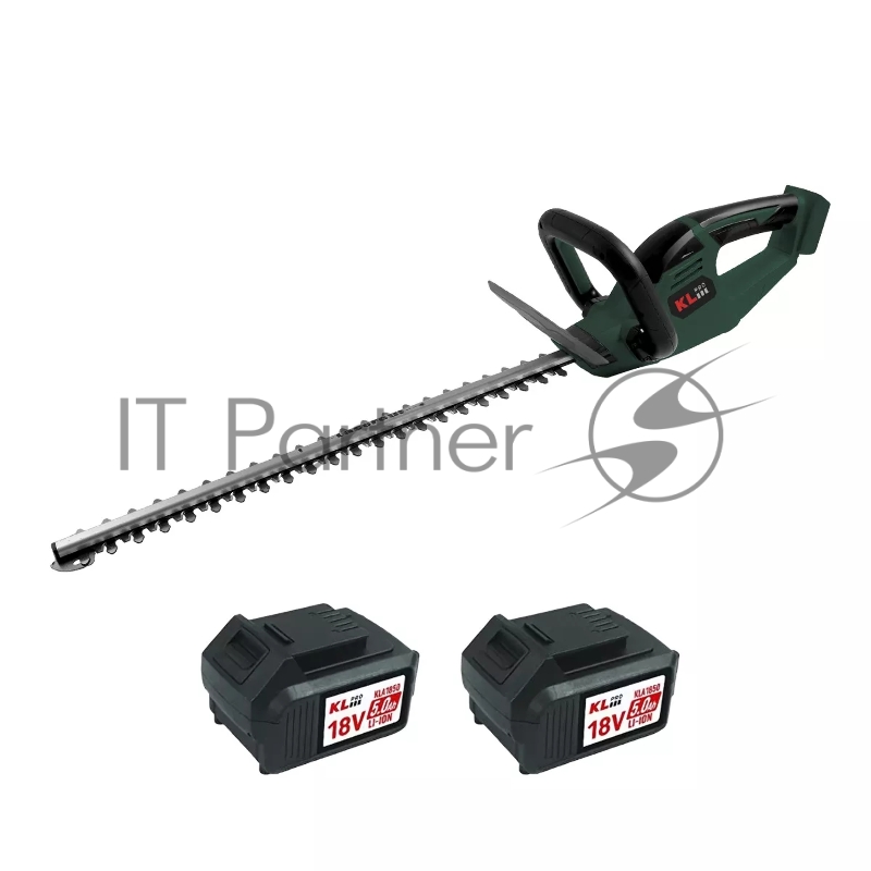 Профессиональный аккумуляторный кусторез KLPRO KLBCBU18-50 (18В, Li-ion-2шт 5,0Ач, ЗУ 4,5А 1300об/мин)