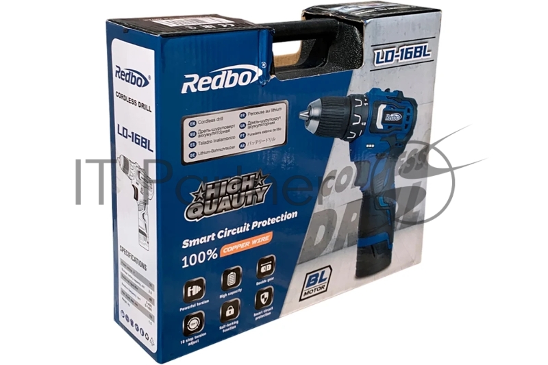 Аккумуляторная дрель Redbo LD-16BL