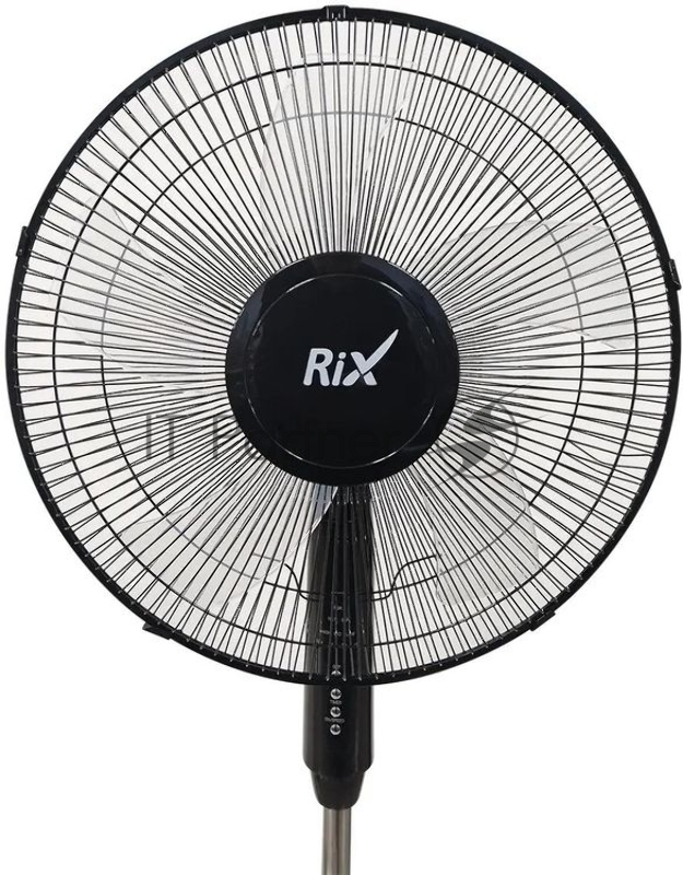 Вентилятор бытовой напольный Rix RSF-4500R, 45Вт, круглое основание, цвет черный