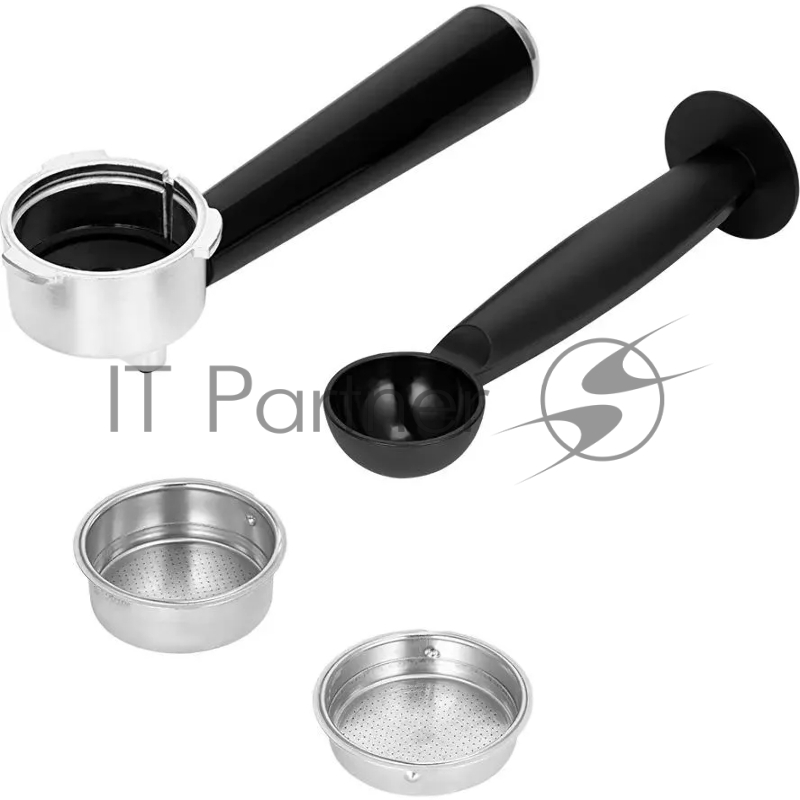 Кофеварка рожковая Kitfort КТ-7552 1350Вт серебристый/черный