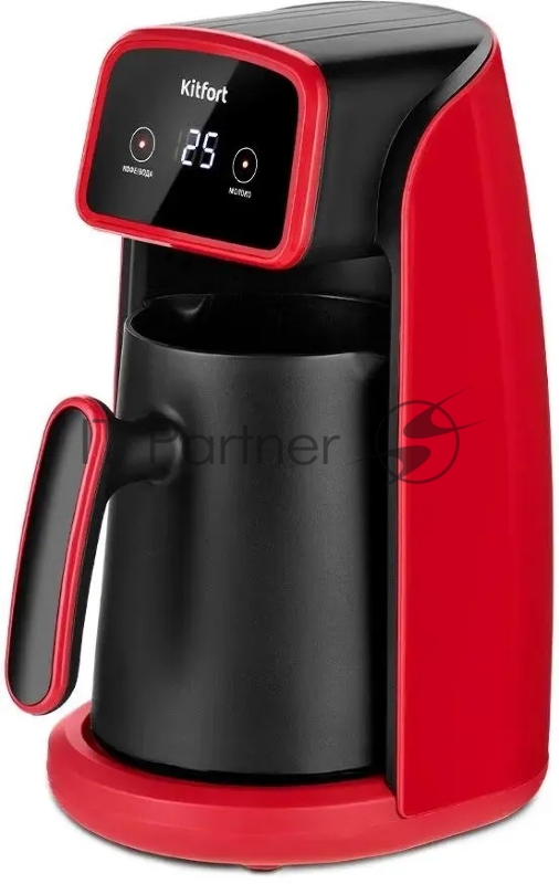 Кофеварка электрическая турка Kitfort КТ-7455 600Вт красный/черный