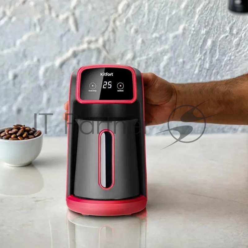 Кофеварка электрическая турка Kitfort КТ-7455 600Вт красный/черный