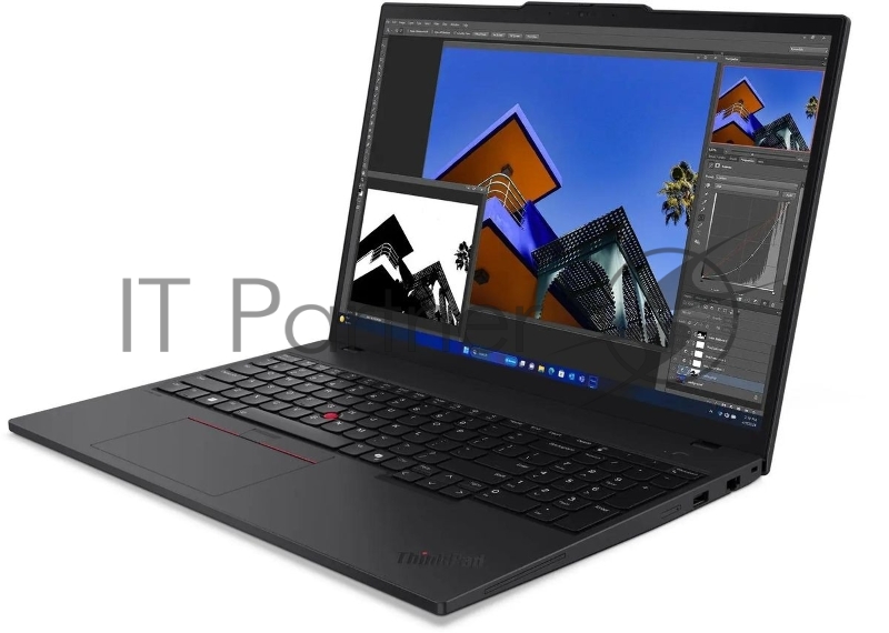 Ноутбук Lenovo ThinkPad T16 G3 Core Ultra 7 165H 32Gb SSD1Tb Intel Graphics 16 OLED WQUXGA (3840x2400) без ОС black WiFi BT Cam (21MQS7GA00)