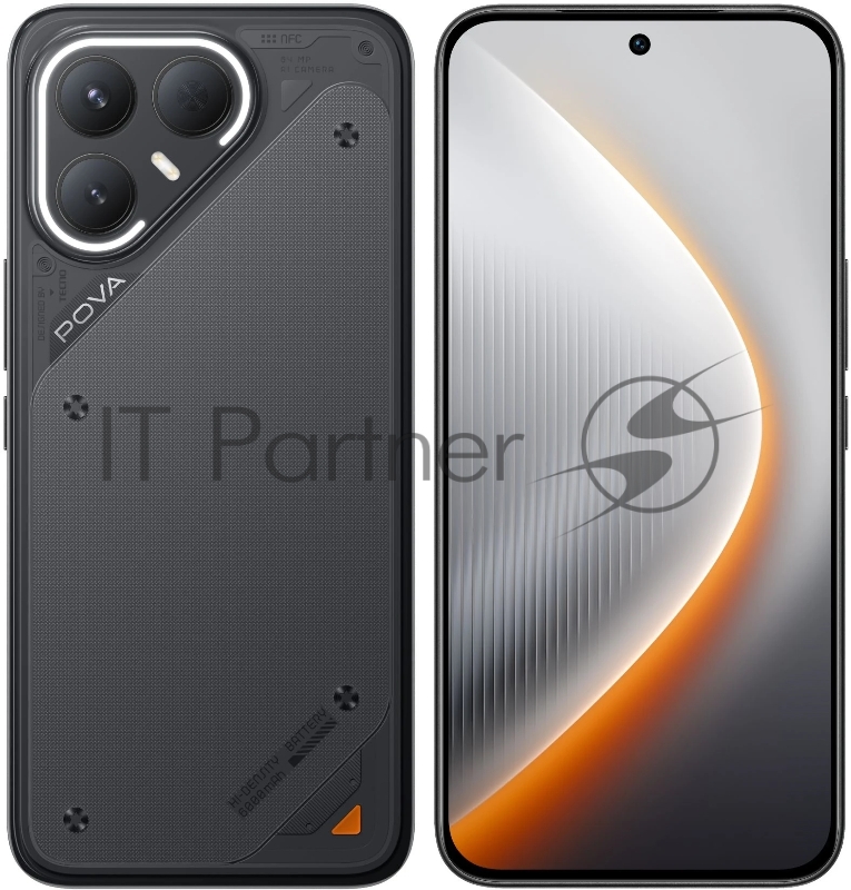 Смартфон Tecno Pova 7 Pro 5G 12GB/256GB Geek Black (LJ8)