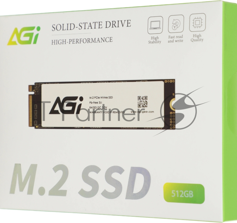 Твердотельный накопитель SSD AGI AI298 M.2 PCIe 512GB RETAIL-Color Box