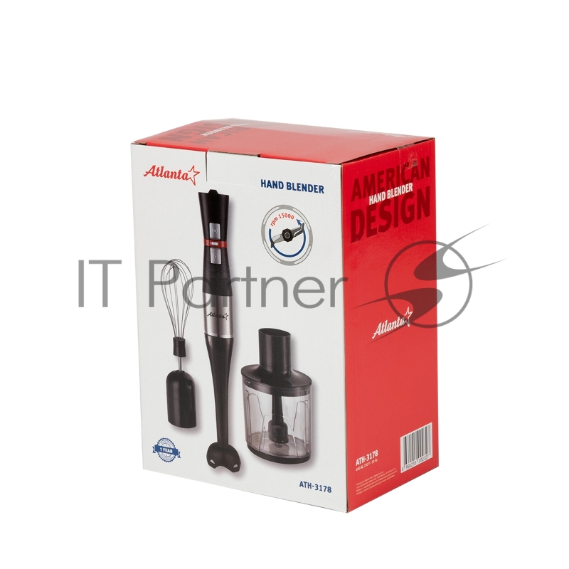 Блендер погружной Atlanta ATH-3178 черный