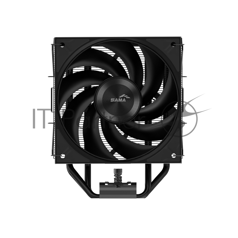 Кулер для процессора SAMA A40 (240W, 4-pin PWM, 152mm, 4x6mm, 1x120mm, 78CFM, 29dBA, 2200RPM, S: 1851/1700/1200/115X, AM5/AM4, черный)