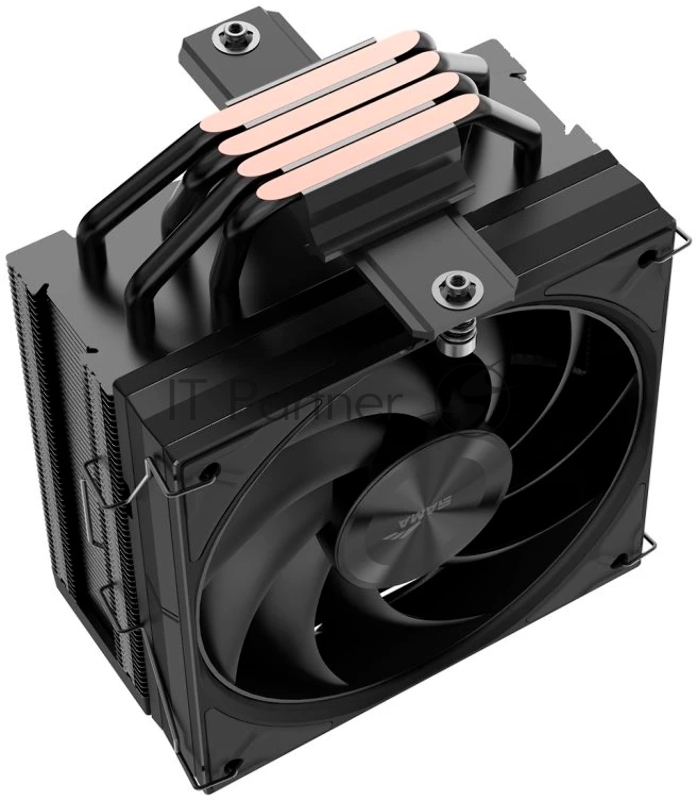 Кулер для процессора SAMA A40 (240W, 4-pin PWM, 152mm, 4x6mm, 1x120mm, 78CFM, 29dBA, 2200RPM, S: 1851/1700/1200/115X, AM5/AM4, черный)