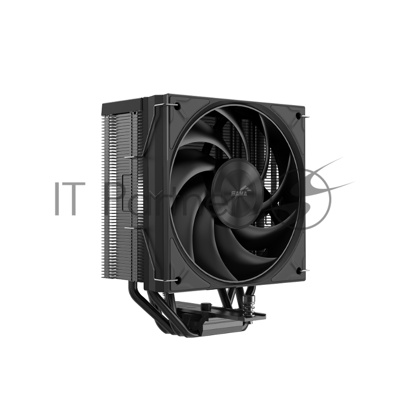 Кулер для процессора SAMA A40 (240W, 4-pin PWM, 152mm, 4x6mm, 1x120mm, 78CFM, 29dBA, 2200RPM, S: 1851/1700/1200/115X, AM5/AM4, черный)