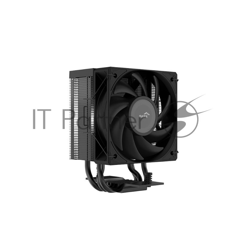 Кулер для процессора SAMA X30 (180W, 4-pin PWM, 133.5mm, 3x6mm, 1x100mm, 50.1CFM, 35.2dBA, 2600RPM, S: 1851/1700/1200/115X, AM5/AM4, черный)