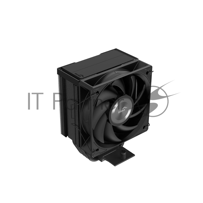 Кулер для процессора SAMA X40 (200W, 4-pin PWM, 133.5mm, 4x6mm, 1x100mm, 50.1CFM, 35.2dBA, 2600RPM, S: 1851/1700/1200/115X, AM5/AM4, черный)
