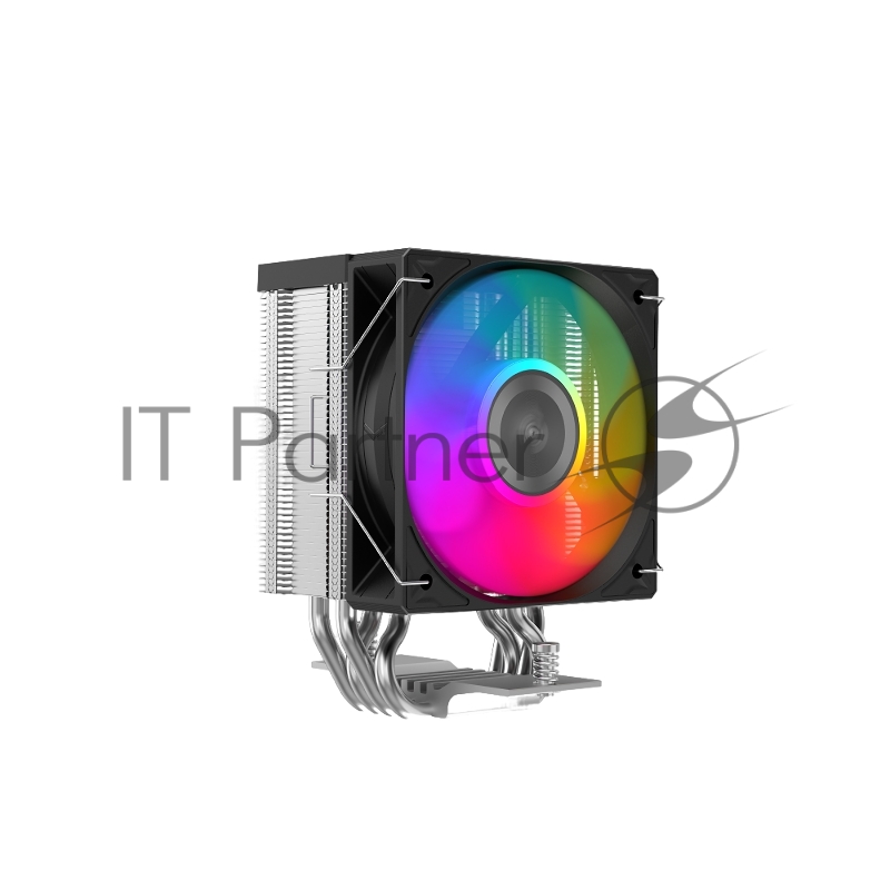 Кулер для процессора SAMA X40L (200W, 4-pin PWM, 133.5mm, 4x6mm, ARGB, 1x100mm, 50.1CFM, 35.2dBA, 2600RPM, S: 1851/1700/1200/115X, AM5/AM4, silver)