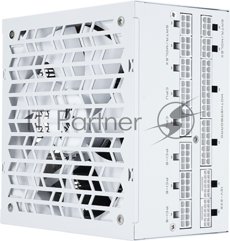 Блок питания SAMA P1200 White (XPH1200-AP), 1200W 80+ Platinum (ATX, 3.1, PCIe 5.0, Full modular, 1x24(20+4)pin mesh 600mm, 2xCPU 8(4+4)pin 700mm, 3xPCIe*2 8(6+2)pin 600mm, 1x12VHPWR PCIe 5.1 12+4pin 600W 600mm, 4xSATA*3 450+150+150+150mm, 4xMOLEX4pi