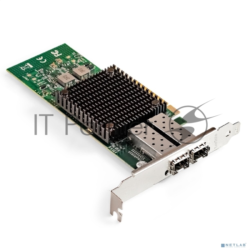 Сетевой адаптер ExeGate EXE-MCX3-2SFP+ (PCI-E x8 v.3, порты 2x SFP+, Dual 10Gb/s, Server NIC Chipset Mellanox ConnectX-3)