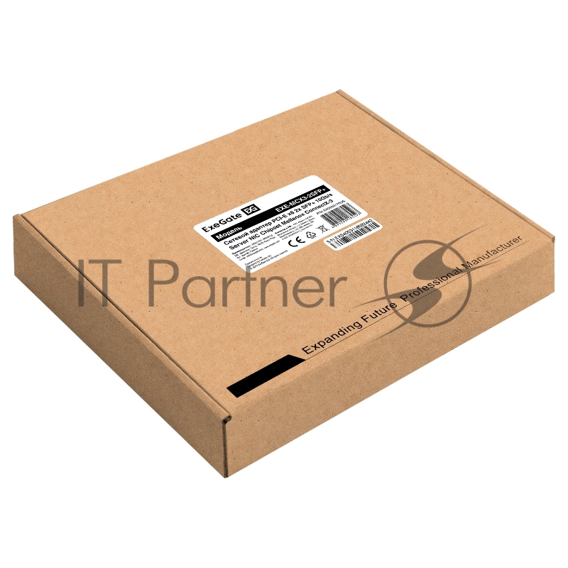 Сетевой адаптер ExeGate EXE-MCX3-2SFP+ (PCI-E x8 v.3, порты 2x SFP+, Dual 10Gb/s, Server NIC Chipset Mellanox ConnectX-3)