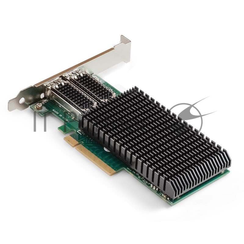 Сетевой адаптер ExeGate EXE-MCX4-2SFP28 (PCI-E x8 v.3, порты 2x SFP28, Dual 25/10/1Gb/s, RDMA NIC Chipset Mellanox ConnectX-4)