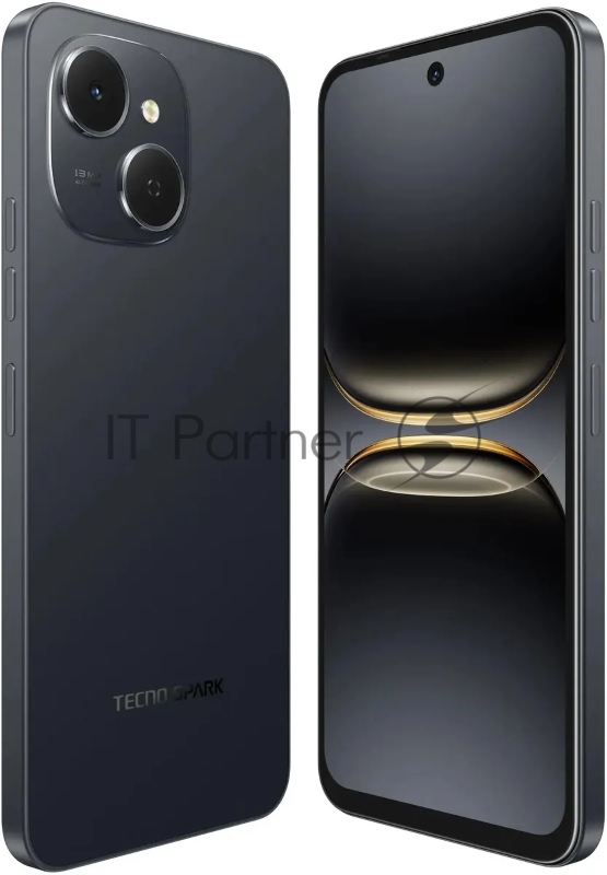 Смартфон Tecno Spark 40C 128Gb 8Gb черный моноблок 3G 4G 6.67 720x1600 Android 14 48Mpix 802.11 a/b/g/n/ac NFC GPS GSM900/1800 Protect