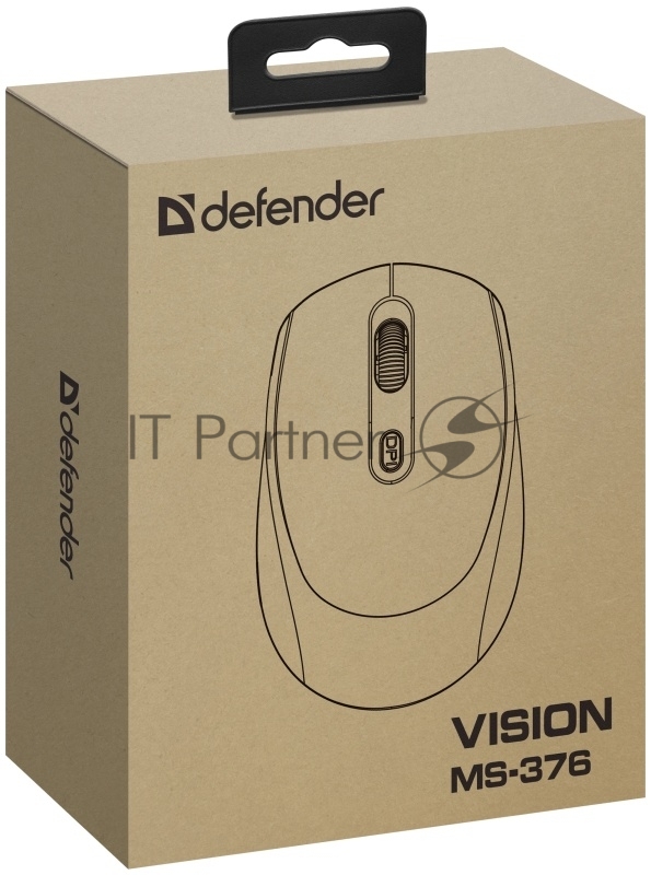 Мышь беспроводная DEFENDER (52376) Vision MS-376 черный