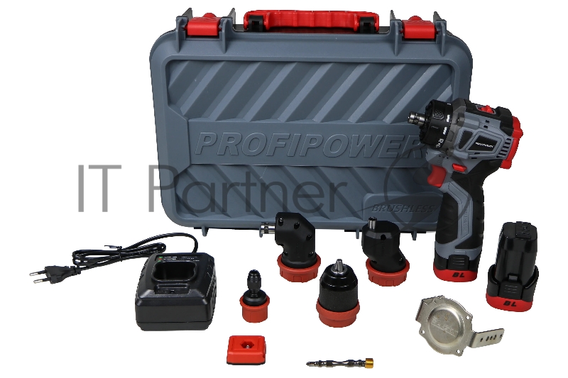 Аккумуляторный бесщеточный шуруповерт Комби PROFIPOWER BL-161C (16В, 40Нм, Li-ion 2шт, 2.0Ач, 2 скорости, 0.8-10мм, З/У, в кейсе)