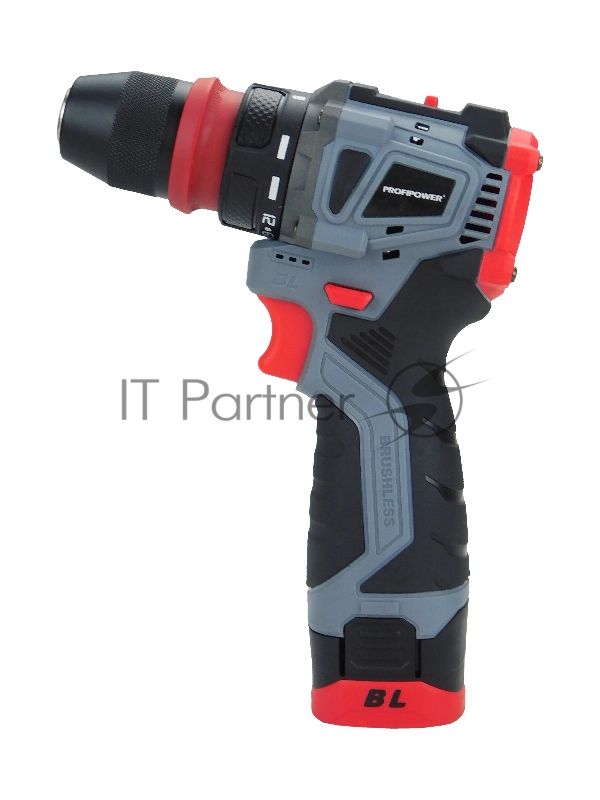 Аккумуляторный бесщеточный шуруповерт со съемным патроном PROFIPOWER BL-161B (40Нм,Li-ion 2шт,2.0Ач,поясная клипса,бита-магнит, З/У, в кейсе)