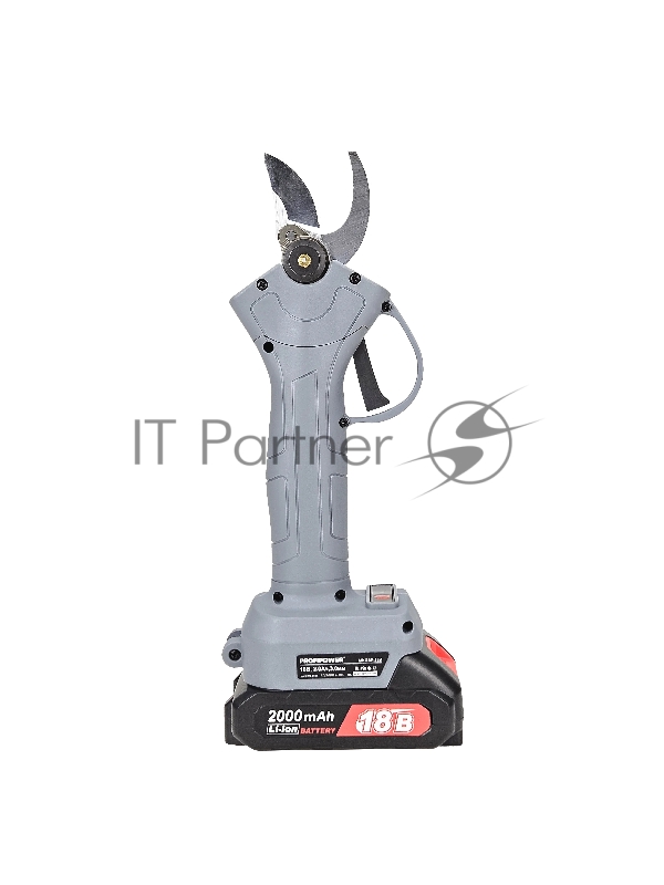 Аккумуляторный секатор садовый бесщеточный ProfiPower MKGSP-18V (Li-ion-2шт, 2.0Ач, зап. лезвие, набор ключей, З/У, в кейсе)