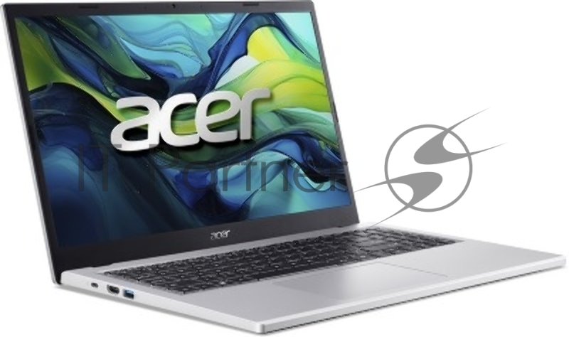 Ноутбук Acer Aspire Lite AL15-61P-R83Y 15,6 FHD 1920x1080 Non-glare IPS / 800:1 / 250 nit AMD Ryzen™ 5 8640HS UMA 16 GB DDR5 Memory 512GB PCIe NVMe SSD Silver Plastic None(Boot-up only)